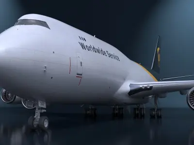  Boeing 747 UPS Cargo Airplane 