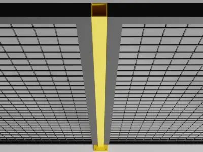 Wire fence  002  3D Model 3D model