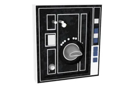 Death Star Wall Panel - G1 - 1-12 scale Blackseries  3D print model