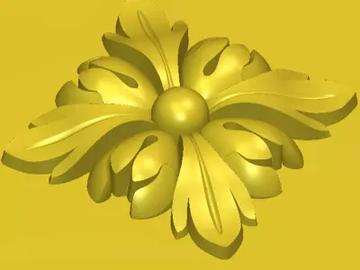 Square rosette 008 3D model