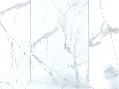 Wall Tiles Museum Glacier White Set 160x320 Set 3 Texture