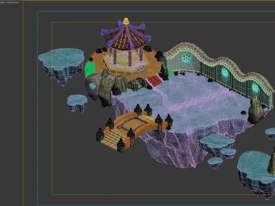 rockery Pavilion 3D model