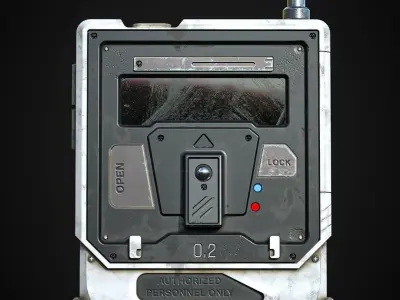 Sci-fi Remote Device 02 Low-poly 3D model