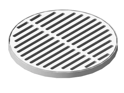 Drainage Manhole Cover D600 with Frame Storm Drain Urban Infrast 3D model