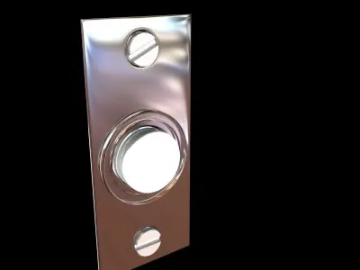 Door furniture set 3D model