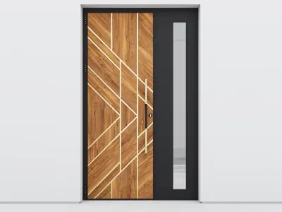 Aluminium door 258 3D model
