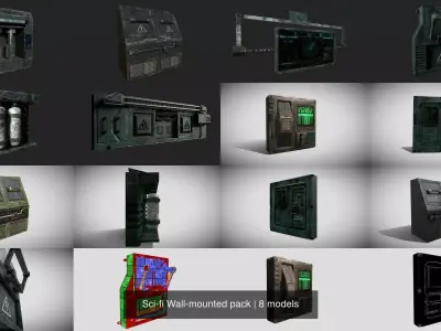 Sci-fi Wall-mounted pack