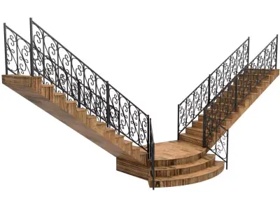 Iron Stair 3D model