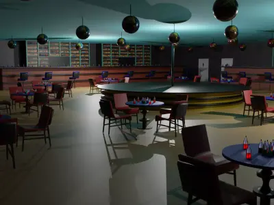 Night Club Low-poly 3D model