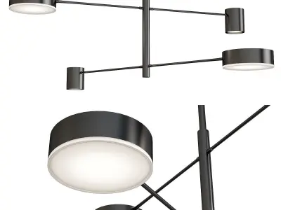 Chandeliers collection 10 models Low-poly 3D model