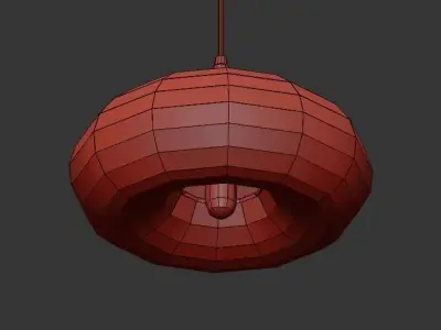 Ting w glass pendant light 3D model