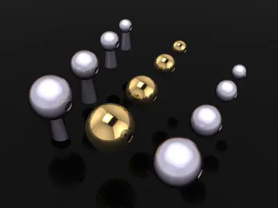 BEAD CHARM LINK MIXSIZE 3D print model