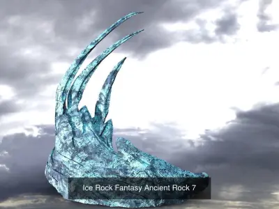Ice rocks Fantasy Collection 1 3D Model Pack