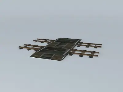 Eco Rail N/Gauge Twin Walkover Old Steam Days Free 3D model