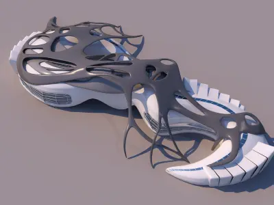 0101 - Organic Building 3D model