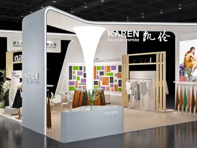 Booth Exhibition Stand Stall 10x8m Height 440cm 4 Open 3D model 3D model