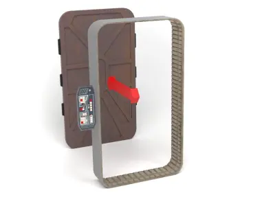 Nevarro Cantina Door 1-18 scale Kenner-Hasbro 3D print model