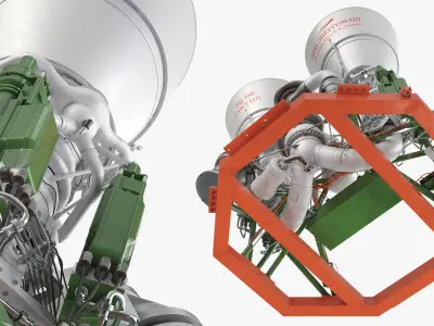  Russian RD 180 Dual Chamber Rocket Engine 