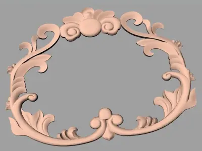 Photo frame 3D relief models STL Files used for CNC Router E979 3D model