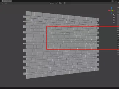 Brick Wall Seamless 3D print model