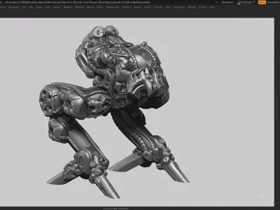 robot skull head a13 3d print model  3D print model