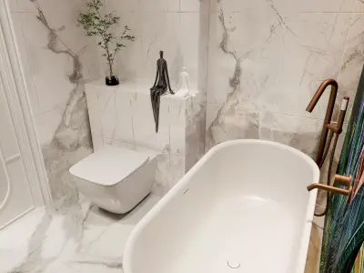 Modern Bathroom 3D Model 3D model