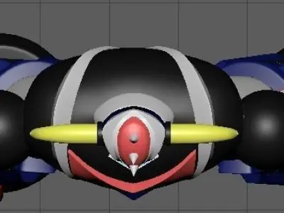 Grendizer statue Low-poly 3D model