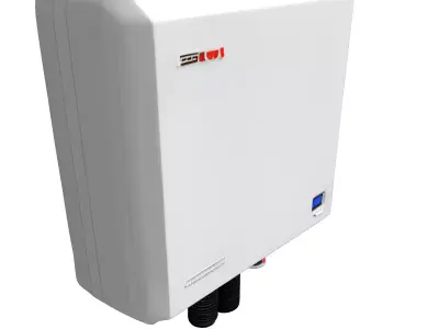 Modern Electric Tankless Water Heater Low-poly 3D model