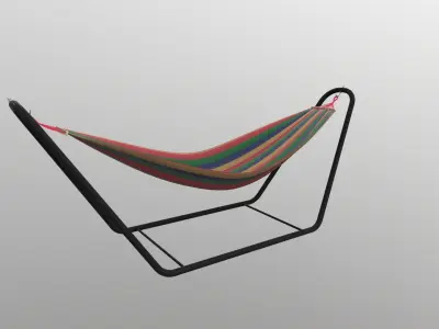 Hammock with Stand 3D model