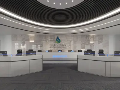 Sci-fi office 29 3D model