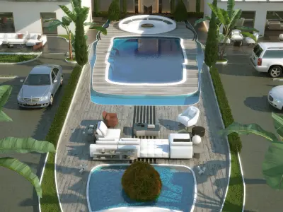 Pool   Landscape 3D model