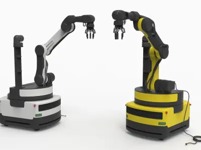 Industrial Robot arm  3D model