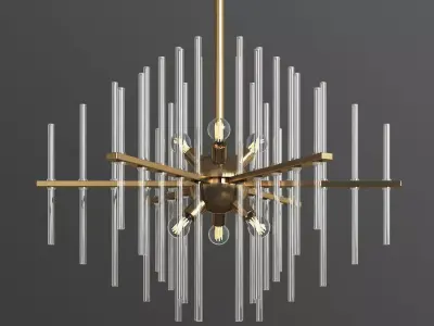 Yoselin 6 Light Chandelier 3D model