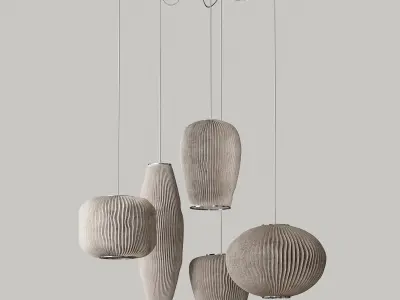 Arturo Alvarez Coral Multiple Drop Pendant set 3D model