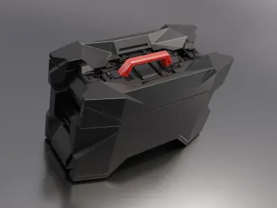 Sci-Fi Storage Crate High-poly 3D model