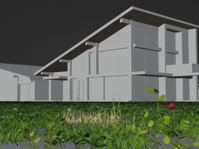 Exterior house design 3D model purchase
