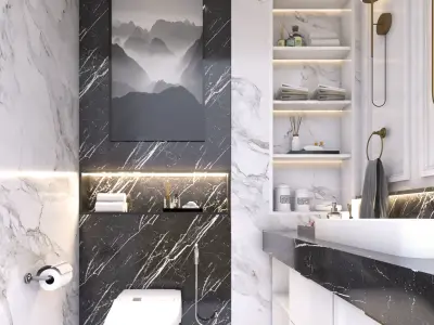 Modern Bathroom 3D model