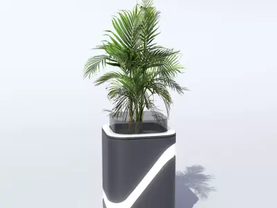 Modern Vase PBR Low-poly 3D model