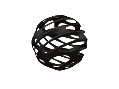 Abstract Sphere Ball v3 003 Low-poly 3D model
