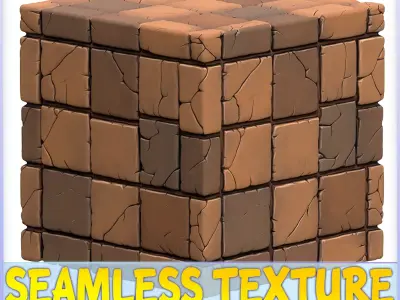 Stylized Tile Seamless Texture Texture 3