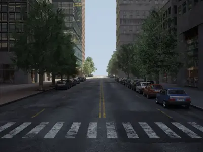 Realistic City District H2-C8 3D model