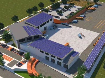 Solar Parking 3D model