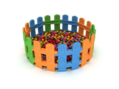 Kids Game Play Equipment 026 Ball Pool 3D model