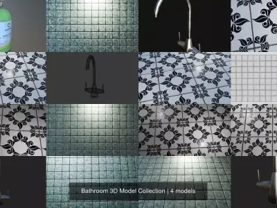 Bathroom 3D Model Collection 3D Model Pack