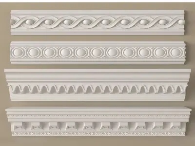 Plaster moulding 3D model