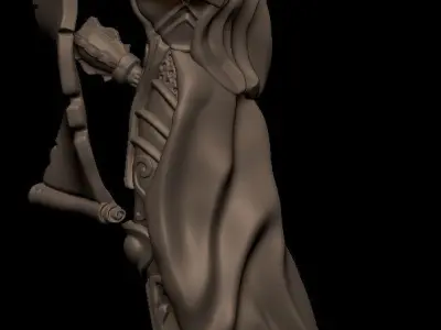 Caesila battle sister of strelig donjon miniature 3D print model