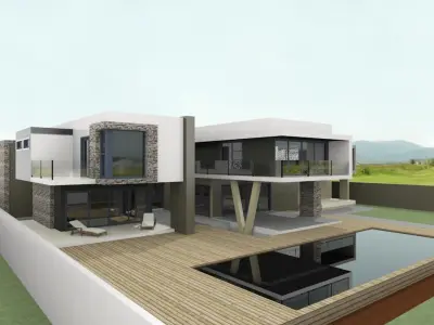 Residential house  3D print model