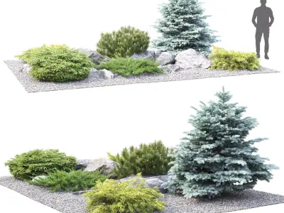 Alpine hill 02 3D model