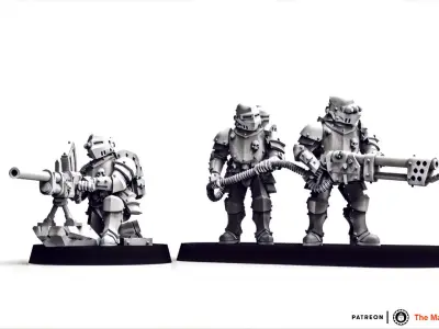 Feudal Guard Elite Special Weapon team 3D print model