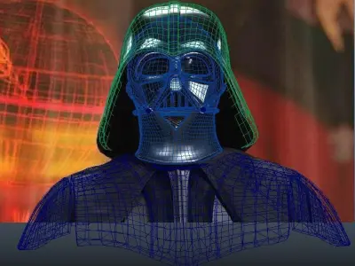 R1 VADER MANTLE SHOULDER ARMOR 3D model